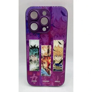 Izuku Tanjiro Shoyo Anime Designer Case For iPhone 14 Pro TPU‎ Case Purple
